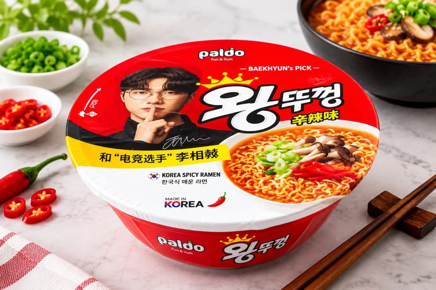 Paldo Bowl Sized Ramen